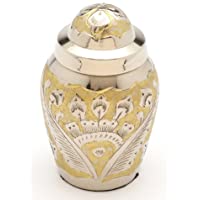 Urns UK Cremación Memorial Memorial Urn Devon- Oro 7-6 cm Recuerdo